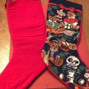 2 beautiful holiday childrens stockings
